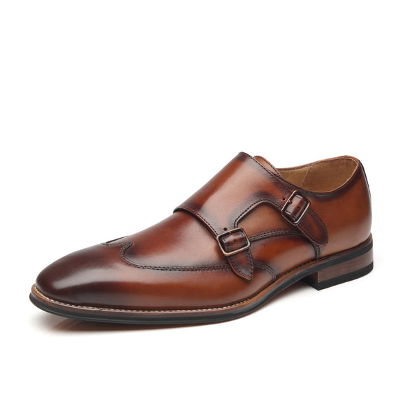 Men's Monk Strap Edna-1-cognac