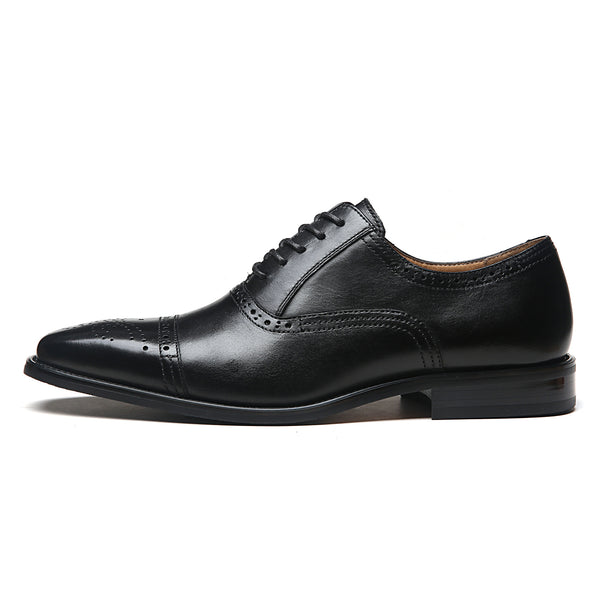 Classic Black Lace Up Oxford Formal Shoes For Men For Men Genuine Leather  Formal Business Dress Flats With Round Toe From Dressshoesstreet, $38.46