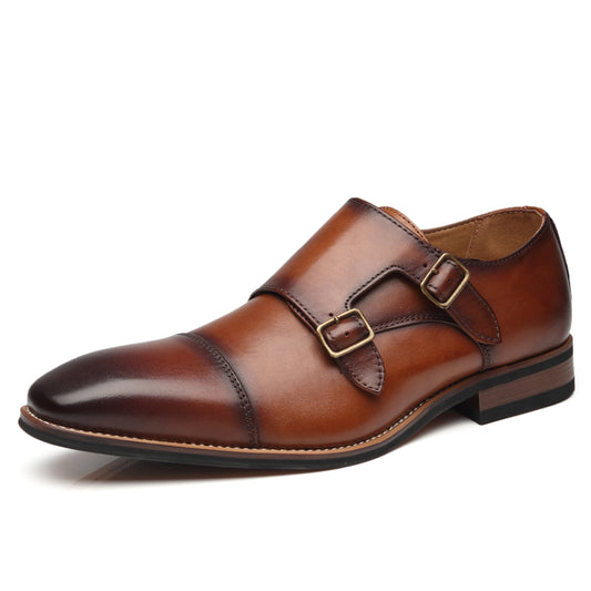 Men's Monk Strap Chal-1-brown