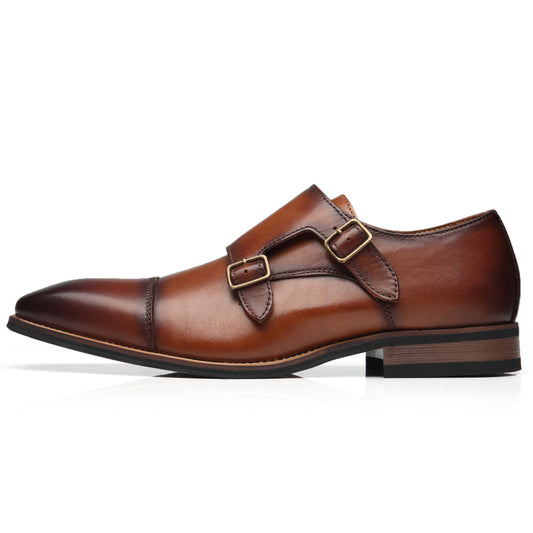 Men's Monk Strap Chal-1-brown