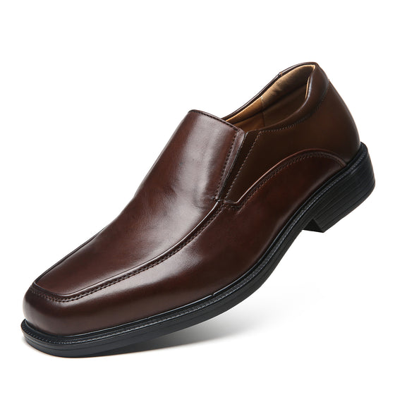 Men's Wide Width Oxford Shoes Wide-3-Brown