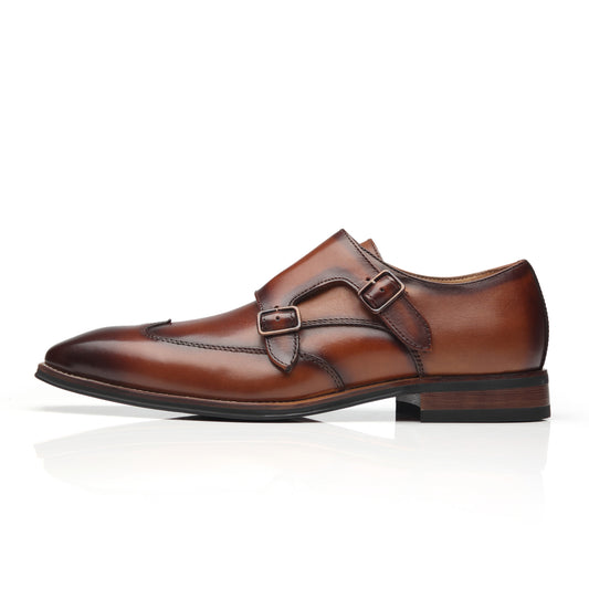 Men's Monk Strap Edna-1-cognac