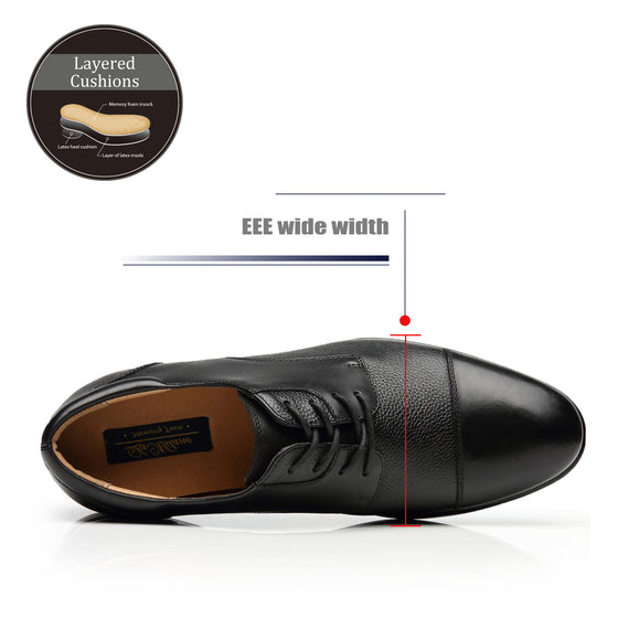 Men's Wide Width Dress Shoes Wide-1-Black