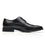 Men Dress Shoes Lace Up Oxford Classic Plain Toe Modern Formal Leather Shoes-Black