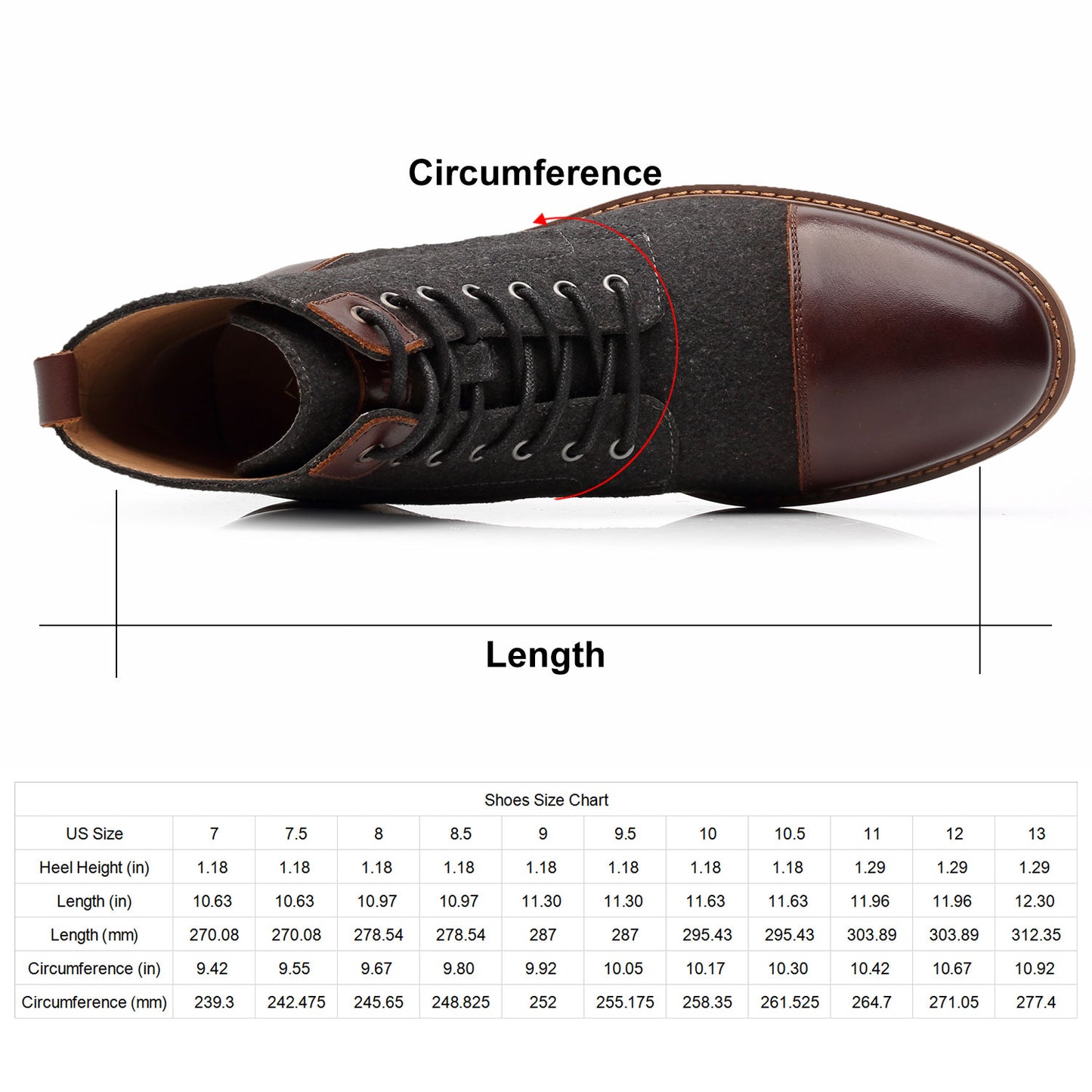 Mens Genuine Leather Boots Cosy-1-darkbrowndarkgrey