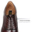 Men's Cap Toe Oxford  Lace Up Shoes Micah-1-darkbrown