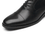 Men's Lace Up  Round Cap Toe Dress Shoes Varsity-1-black