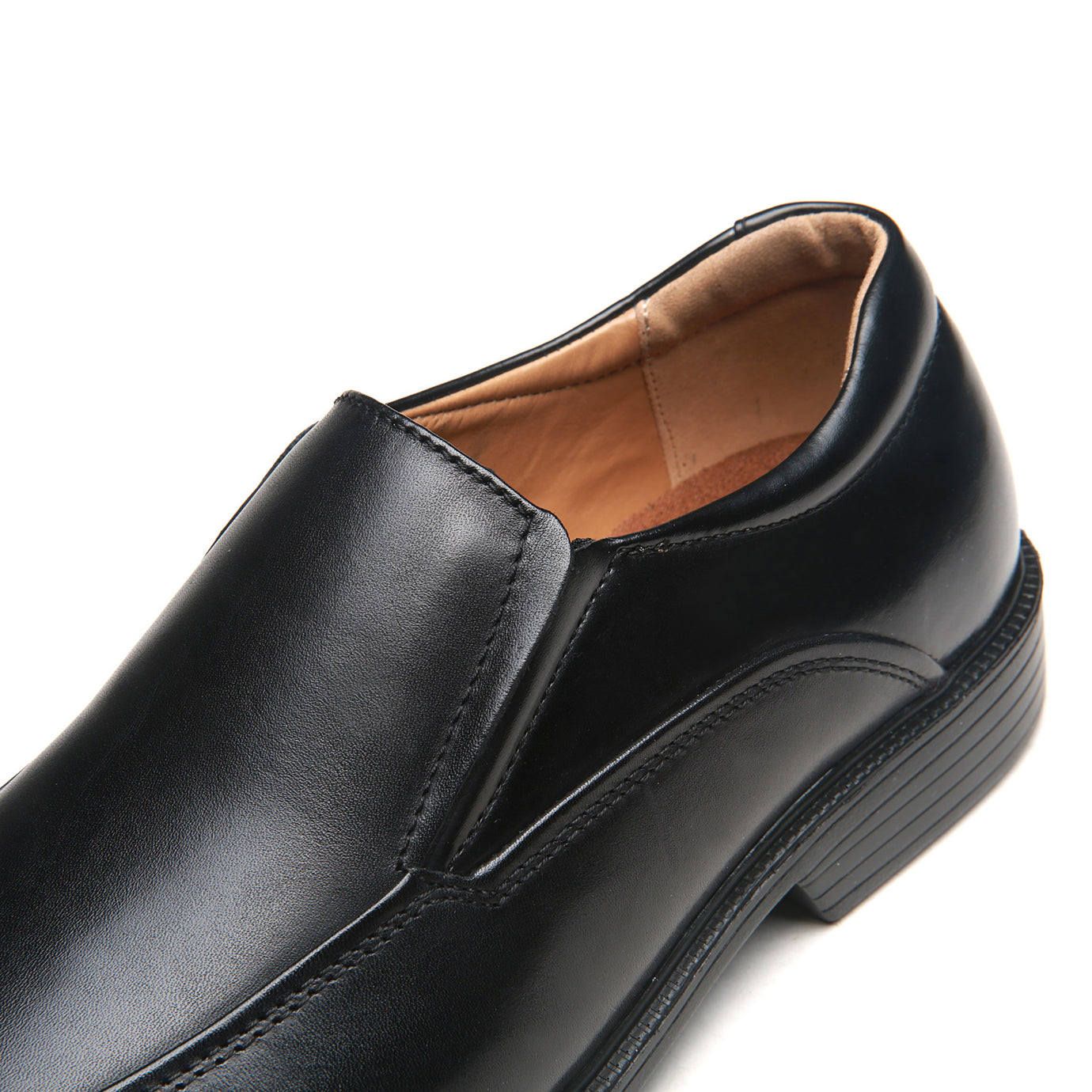 [La Milano] メンズ US サイズ: 12 M US カラー: ブラウン　並行輸入品 | La Milano Wide Width Men\u0027s Leather Dress Shoes Slip