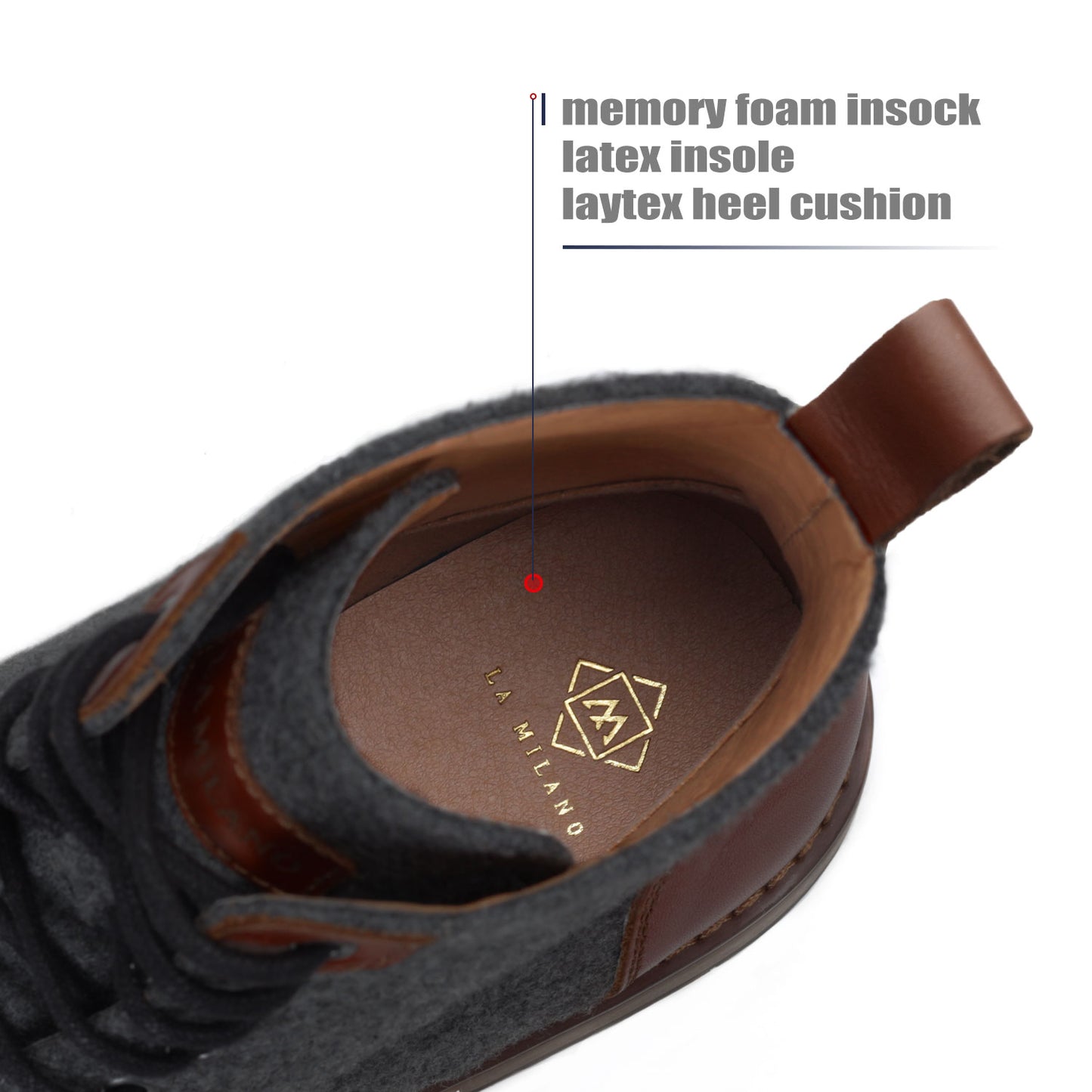 Mens Genuine Leather Boots Cosy-1-darkbrowndarkgrey