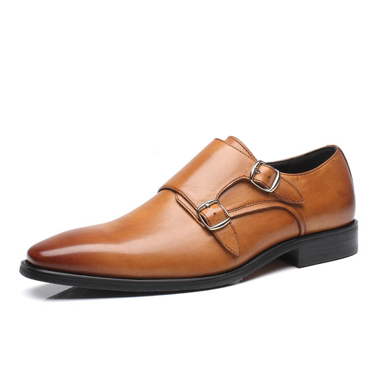 Men's Monk Strap Wing-2-cognac