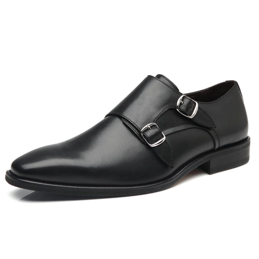 Men's Monk Strap Wing-2-black