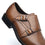 Men's Monk Strap Wing-2-brown